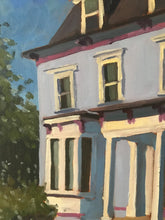 Load image into Gallery viewer, Fall Landscape Painting, House Oil Painting Plein Air, Home decoration, Original Oil on Canvas, Figurative landscape painting allaprima