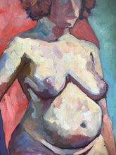 Load image into Gallery viewer, Female figure Oil Painting Allaprima woman nude painting female body fine art impressionist painting oil on canvas studio figure