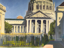 Load image into Gallery viewer, Original painting San Francisco City Hall Painting Plein Air Painting Oil on Canvas Allaprima Cityscape figurative Fine Art Free US delivery