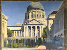 Load image into Gallery viewer, Original painting San Francisco City Hall Painting Plein Air Painting Oil on Canvas Allaprima Cityscape figurative Fine Art Free US delivery
