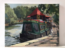 Load image into Gallery viewer, London Little Venice Plein Air Painting Oil Painting figurative art Oil on Canvas London art