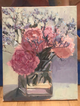 Load image into Gallery viewer, Figurative art Peones Flower Painting Oil on Canvas floral art original art impressionist painting Still life