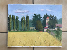 Load image into Gallery viewer, French landscape Oil painting on canvas Nesles-la-Vallée original art paysage val d'oise painting