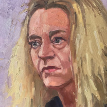 Load image into Gallery viewer, Female Portrait painting Virginie Despentes original oil painting on canvas