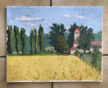 Load image into Gallery viewer, French landscape Oil painting on canvas Nesles-la-Vallée original art paysage val d'oise painting