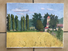 Load image into Gallery viewer, French landscape Oil painting on canvas Nesles-la-Vallée original art paysage val d'oise painting