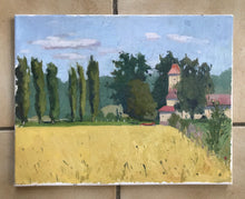 Load image into Gallery viewer, French landscape Oil painting on canvas Nesles-la-Vallée original art paysage val d'oise painting