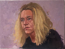 Load image into Gallery viewer, Female Portrait painting Virginie Despentes original oil painting on canvas