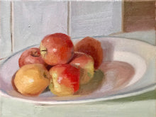Load image into Gallery viewer, Still Life Painting, Kent apples Original Oil Painting, Figurative painting Oil on canvas, fruit art
