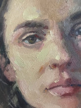 Load image into Gallery viewer, Female portrait painting young woman original portrait commission on canvas