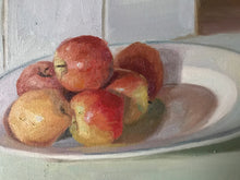Load image into Gallery viewer, Still Life Painting, Kent apples Original Oil Painting, Figurative painting Oil on canvas, fruit art