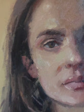 Load image into Gallery viewer, Female portrait painting young woman original portrait commission on canvas