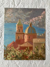 Load image into Gallery viewer, Praiano landscape painting San Gennaro Amalfi coast original art on canvas oil painting Italy