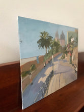 Load image into Gallery viewer, Praiano landscape oil painting San Gennaro Amalfi coast original art on canvas oil painting Italy cityscape