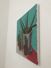 Load image into Gallery viewer, Still life Oil Painting on Canvas Cactus Original figurative art Plant painting