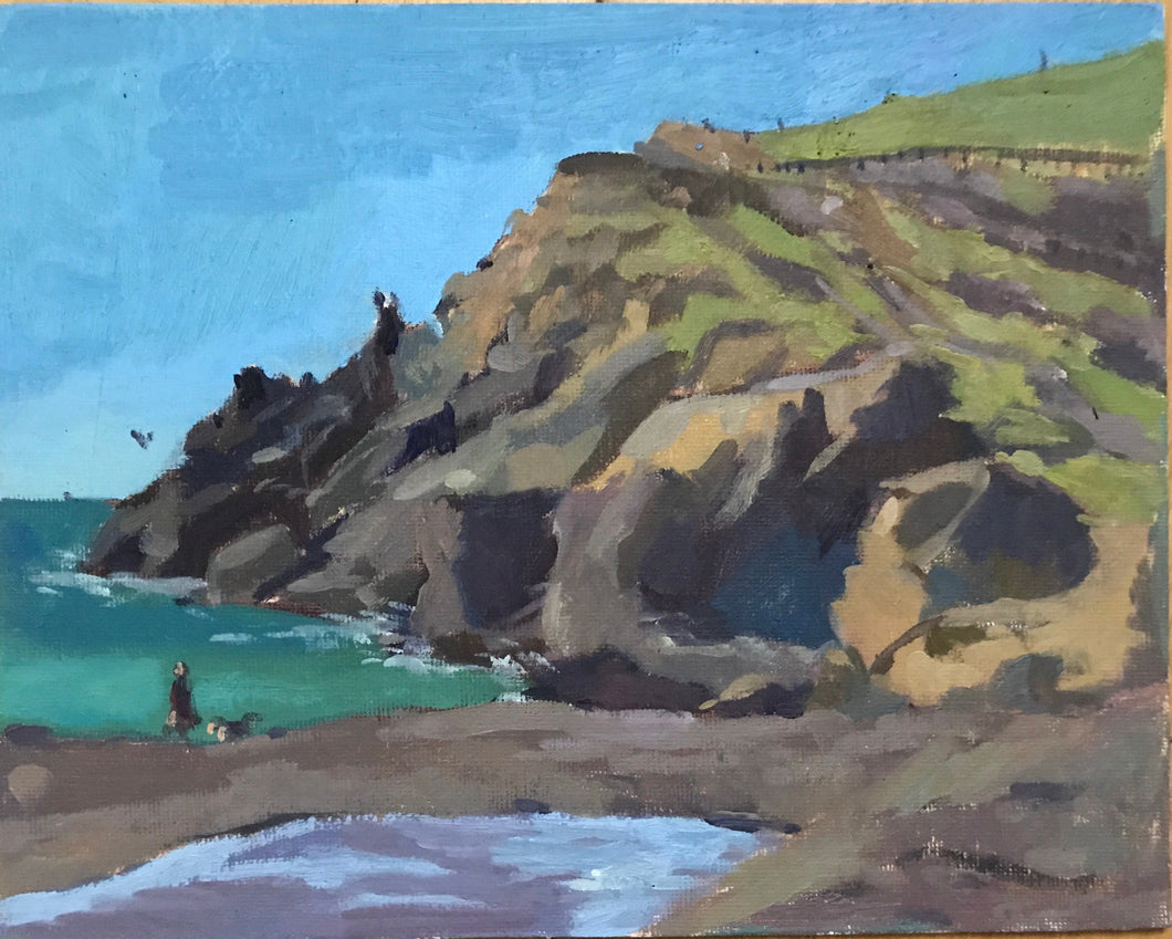 Rodeo Beach painting San Francisco seascape oil painting on canvas Bay Area art