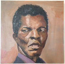 Load image into Gallery viewer, Male Portrait, Original Acrylic Painting on Canvas, figurative painting, one of a kind original male portrait painting