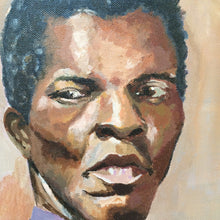 Load image into Gallery viewer, Male Portrait, Original Acrylic Painting on Canvas, figurative painting, one of a kind original male portrait painting