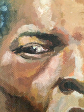 Load image into Gallery viewer, Male Portrait, Original Acrylic Painting on Canvas, figurative painting, one of a kind original male portrait painting