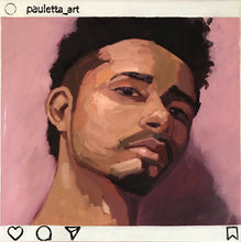 Load image into Gallery viewer, People of Instagram Project Figurative Painting Portrait Allaprima Oil on Canvas Original Art @selpatskram FREE USA SHIPPING

