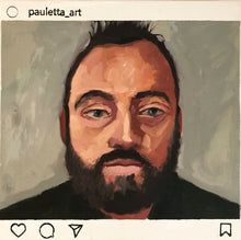 Load image into Gallery viewer, People of Instagram Project Figurative Painting Portrait Allaprima Oil on Canvas Original Art Incognito FREE USA SHIPPING
