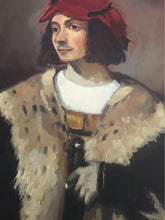 Load image into Gallery viewer, Titian Style Oil Painting: Renaissance Young Man Portrait
