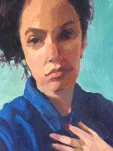 Load image into Gallery viewer, Portrait Painting on Canvas Original Female Portrait . Oil Painting on canvas, figurative art, portraiture.
