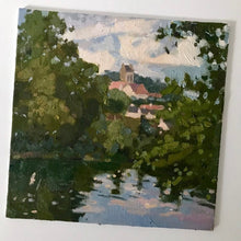 Load image into Gallery viewer, French Landscape painting Auvers sur Oise  original oil painting on canvas

