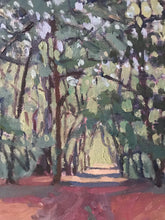 Load image into Gallery viewer, Landscape painting forest in the fall, forêt de l’Isle Adam French landscape painting autumn painting fall forest landscape

