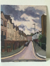 Load image into Gallery viewer, Landscape painting London streets city painting cityscape London Plein Air Painting Oil on Canvas Original London St John woods street

