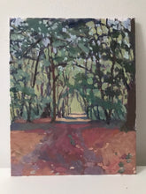 Load image into Gallery viewer, Landscape painting forest in the fall, forêt de l’Isle Adam French landscape painting autumn painting fall forest landscape
