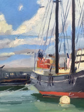 Load image into Gallery viewer, San Francisco Marina Painting: Original Oil on Canvas, Plein Air Boat Art
