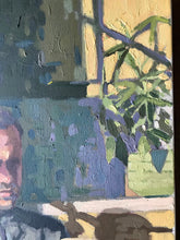 Load image into Gallery viewer, Original Oil Painting: Man Reading by Window, Portraiture Art

