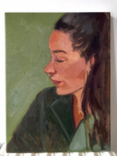 Load image into Gallery viewer, Heloise Profile: Original Oil Painting on Canvas, Female Portrait
