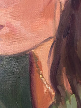 Load image into Gallery viewer, Heloise Profile: Original Oil Painting on Canvas, Female Portrait
