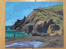 Load image into Gallery viewer, Rodeo Beach painting San Francisco seascape oil painting on canvas Bay Area art

