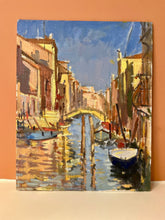 Load image into Gallery viewer, Painting Venice Italy Oil Painting on Canvas Venice canals Canareggio Original Art Original Painting Arte
