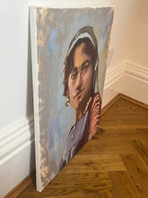 Load image into Gallery viewer, Female portrait Algerian Jewish historic portraiture Algeria oil on canvas memory
