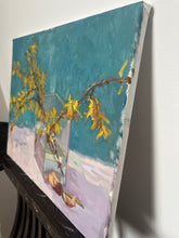 Load image into Gallery viewer, Still Life Floral Painting Oil painting bouquet of yellow flowers colourful oil on canvas flower Original oil painting of yellow flowers
