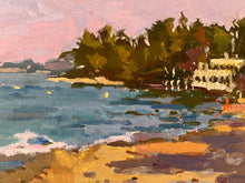 Load image into Gallery viewer, Halkidiki Beach Oil Painting: Greek Seascape Art, 8x10
