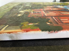 Load image into Gallery viewer, Plein Air Oil Painting South Hampstead garden in London. Oil on canvas, original art, painted on location in London park.
