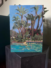 Load image into Gallery viewer, Mamounia Hotel Pool Oil Painting: Marrakech Moroccan Art on Canvas
