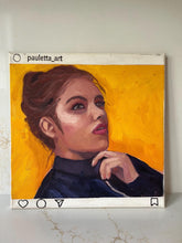 Load image into Gallery viewer, People of Instagram Project Figurative Painting Portrait Allaprima Oil on Canvas Original Art @mafegtz FREE USA SHIPPING

