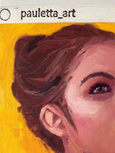 Load image into Gallery viewer, People of Instagram Project Figurative Painting Portrait Allaprima Oil on Canvas Original Art @mafegtz FREE USA SHIPPING
