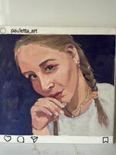 Load image into Gallery viewer, People of Instagram Project Figurative Painting Portrait Allaprima Oil on Canvas Original Art @angelinandreevna FREE USA SHIPPING
