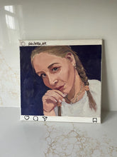 Load image into Gallery viewer, People of Instagram Project Figurative Painting Portrait Allaprima Oil on Canvas Original Art @angelinandreevna FREE USA SHIPPING
