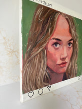 Load image into Gallery viewer, People of Instagram Project Figurative Painting Portrait Allaprima Oil on Canvas Original Art @livypoulin FREE USA SHIPPING
