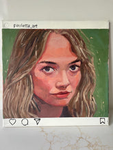 Load image into Gallery viewer, People of Instagram Project Figurative Painting Portrait Allaprima Oil on Canvas Original Art @livypoulin FREE USA SHIPPING
