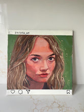 Load image into Gallery viewer, People of Instagram Project Figurative Painting Portrait Allaprima Oil on Canvas Original Art @livypoulin FREE USA SHIPPING
