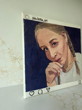 Load image into Gallery viewer, People of Instagram Project Figurative Painting Portrait Allaprima Oil on Canvas Original Art @angelinandreevna FREE USA SHIPPING
